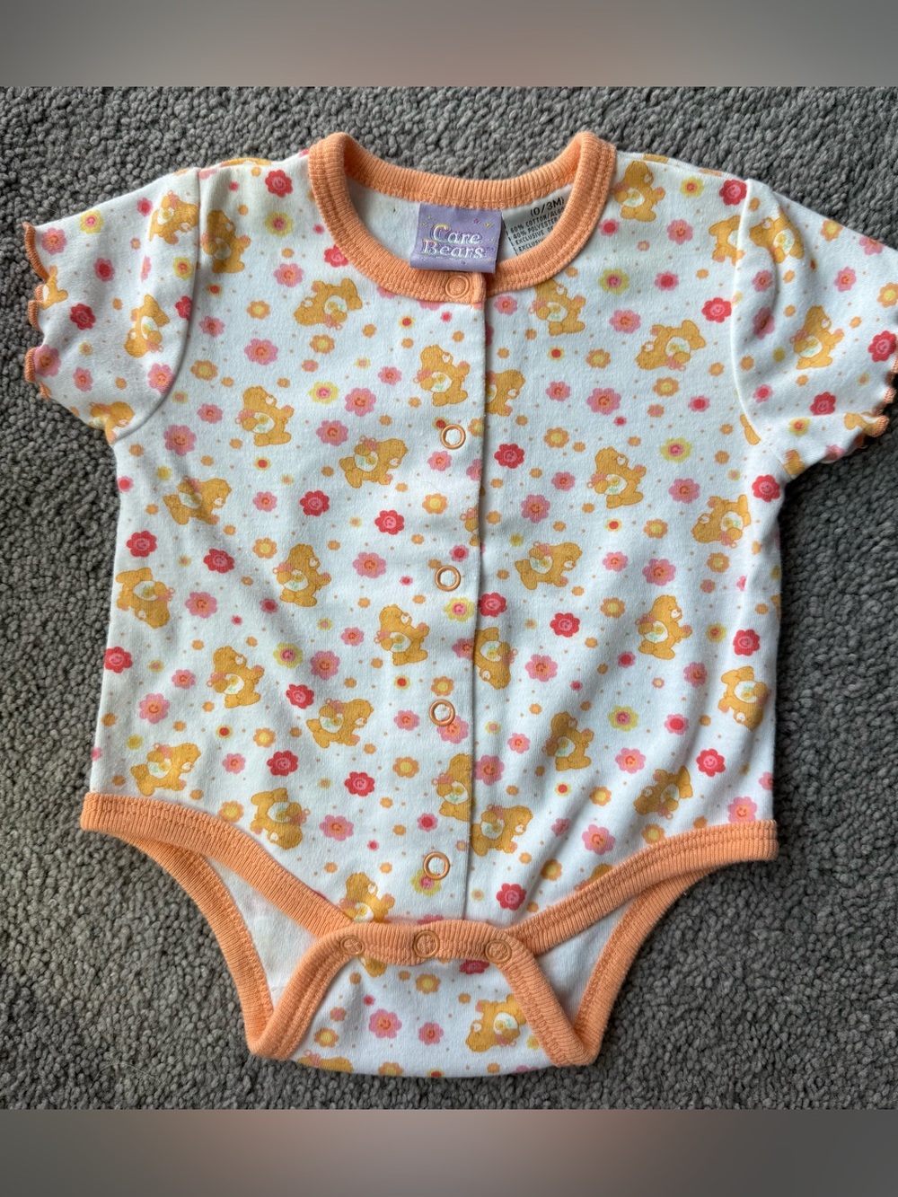 Vintage Care Bears 0-3M One-Piece